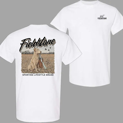 Fieldstone Hunting Dog And Rifle Sporting Graphic T Shirt