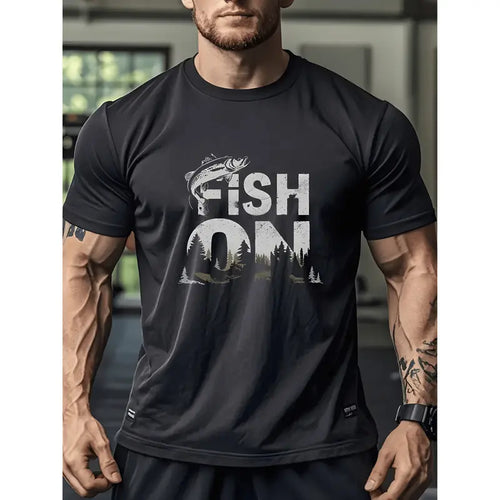 Fish On Bass Fishing Graphic T Shirt