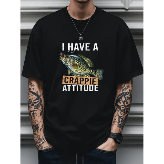 I Have A Crappie Attitude Vintage Fishing Graphic Tee